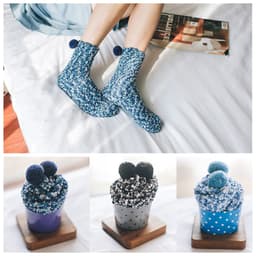 Naisten sumeat Slipper-sukat, 3 paria Monivärinen 26 x8 cm
