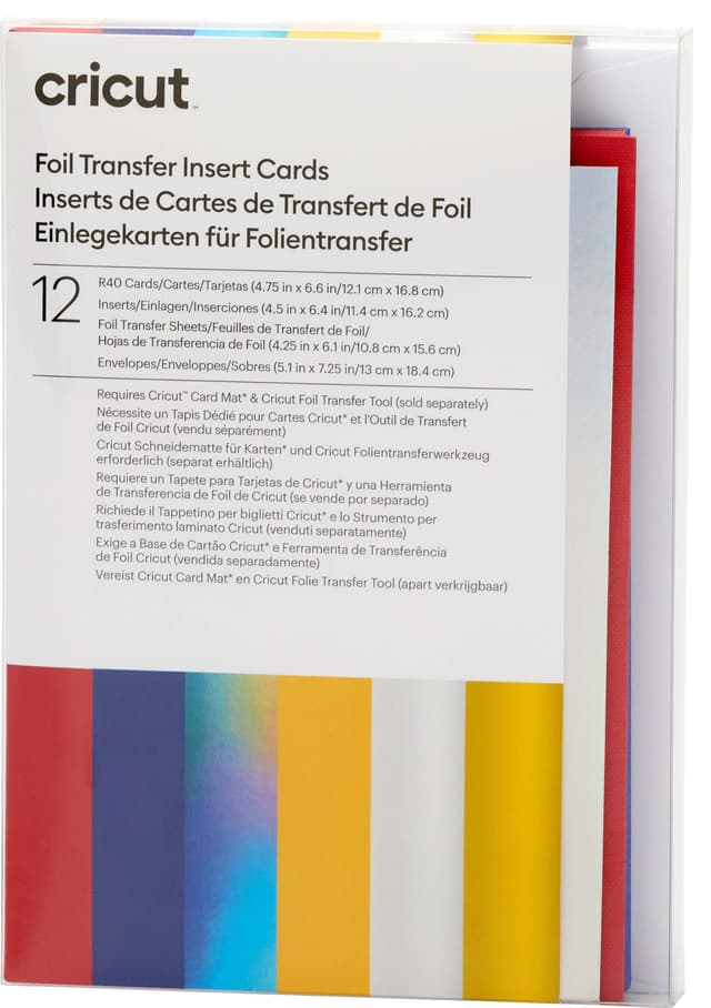 Cricut Foil-inläggskort 12-pack (Celebration)