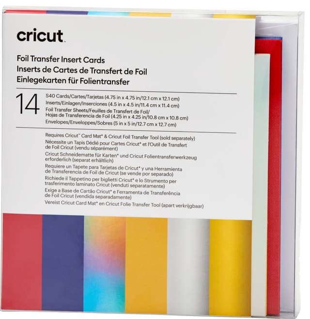 Cricut Foil-inläggskort 14-pack (Celebration)