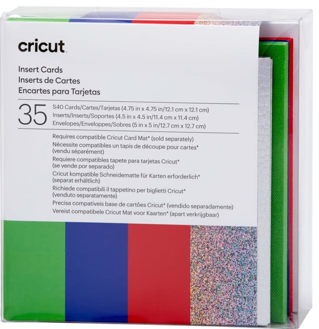 Cricut-inläggskort 35-pack (Rainbow)