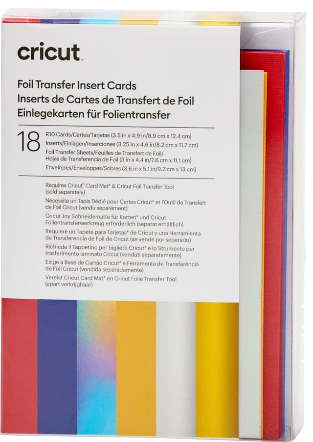 Cricut Foil innleggskort 18-pakk (feiring)