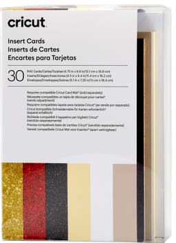 Cricut innleggskort 30-pakk (Glitz and Glam)