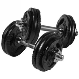 Gorilla Sports Hantler TRIGRIP Sort - 2x15kg