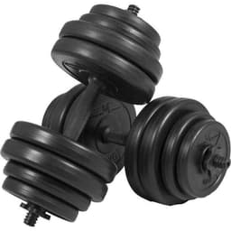 Gorilla Sports Hantler SVART sement - 2x15 kg