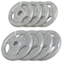 Gorilla Sports Vektskiver TRIGRIP Støpejern - 4x5kg 4x2,5kg