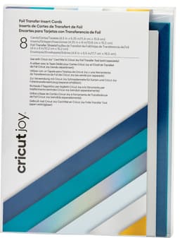 Cricut Joy A6 Foil insättningskort 8st (blue lagoon)