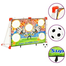 vidaXL Fotbollsmål med bakgrund 120x51x77,5 cm