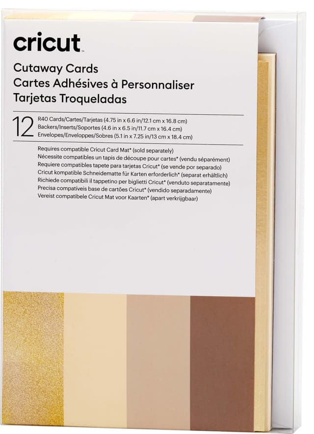 Cricut Cut-Away kort R40 (neutral)