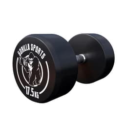 Gorilla Sports Dumbbells GS Rubber - 2,5-40 kg 17,5 kg
