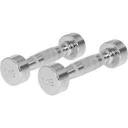 Gorilla Sports Dumbbells Chrome 2 x 1 kg