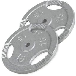 Gorilla Sports Vektskiver TRIGRIP Støpejern - 2x15kg