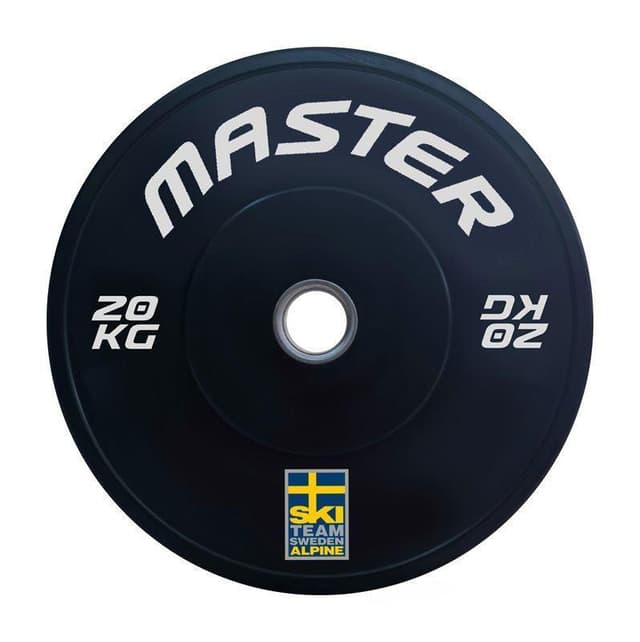 Master Fitness Bumper Ski Svart 20 kg