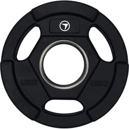 FitNord Weight Plate Tri Grip Black 50 mm, Styck, Vektplate gummiert 1,25 kg