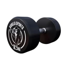 Gorilla Sports Dumbbells GS Rubber - 2,5-40 kg 12,5 kg