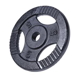 Gorilla Sports Vektskiver TRIGRIP Sort 5 kg