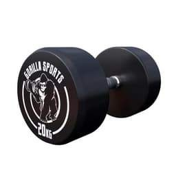 Gorilla Sports Dumbbells GS Rubber - 2,5-40 kg 20 kg