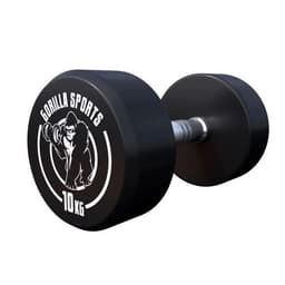 Gorilla Sports Dumbbells GS Rubber - 2,5-40 kg 10 kg