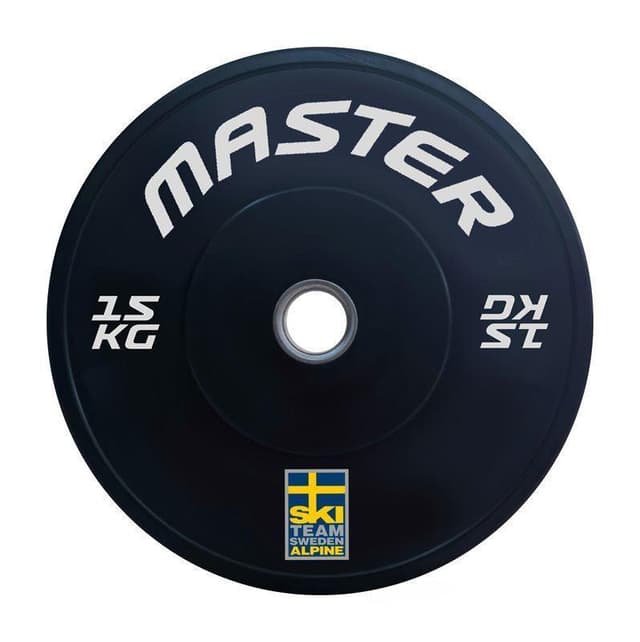 Master Fitness Bumper Ski Svart 15 kg
