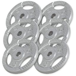 Gorilla Sports Vektskiver TRIGRIP Støpejern - 6x5kg