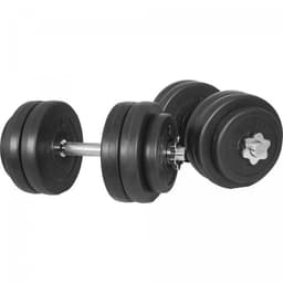 Gorilla Sports Dumbbells BASIC Cement - 2x15 kg