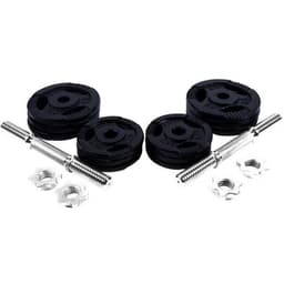 Gorilla Sports Hantler SVART Trigrip - 2x13,5kg