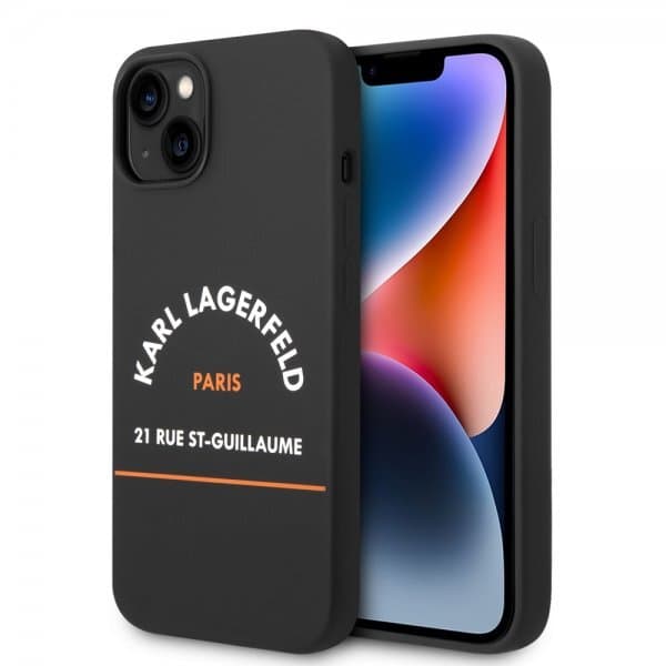 Karl Lagerfeld iPhone 14 Cover Rue St Guillaume Sort