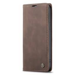 CASEME Retro lompakkokotelo iPhone 14 Plus - tummanruskea