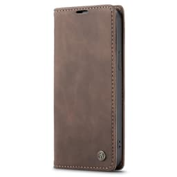 CASEME Plånboksfodral iPhone 14 - MörkBrun