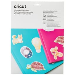 Cricut Print Sticker papper 21.5 x 28 (12st)