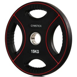 Gymstick Pro PU Weight Plate, Viktskiva Gummerad 15 kg