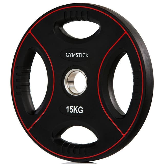 Gymstick Pro PU Weight Plate, Viktskiva Gummerad 15 kg