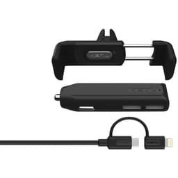 Kenu Car Kit Deluxe Billaddare med kabel(svart)