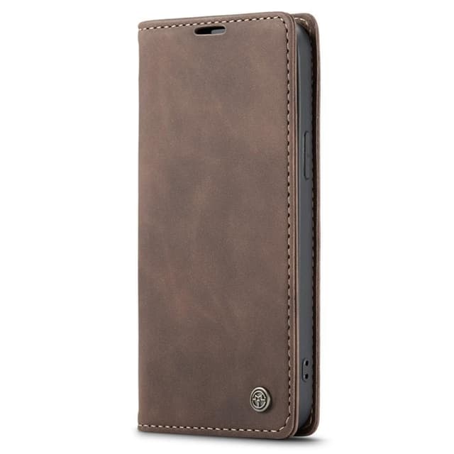 CASEME Plånboksfodral iPhone 14 Pro - MörkBrun