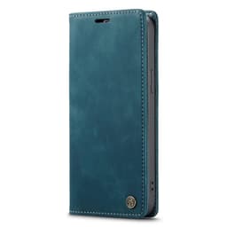 CASEME Retro lompakkokotelo iPhone 14 Prolle - Sininen