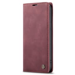 CASEME Retro lompakkokotelo iPhone 14 - Punainen