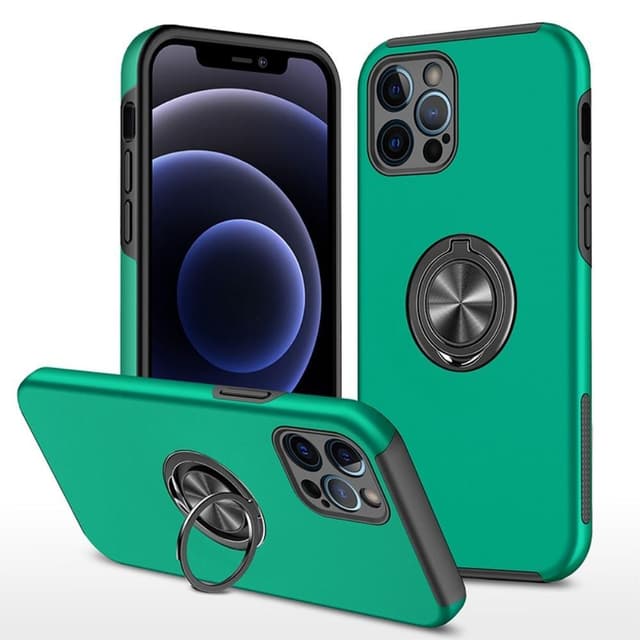 iPhone 14 Pro Max Hybrid skal med Finger Ring - Grön