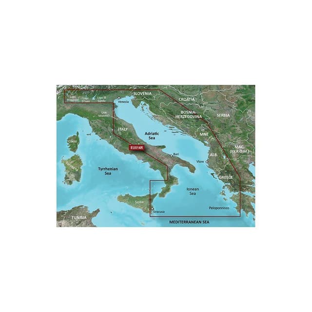 Garmin Italy, Adriatic Sea Garmin microSD/SDcard: VEU014R