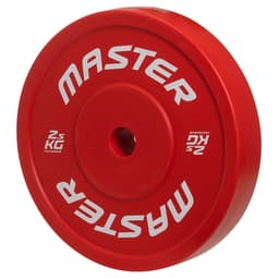 Master Fitness Technique Plate, Viktskiva Gummerad 2,5 kg