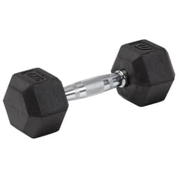 Master Fitness Master Gummi / krom hex hantel 4 kg