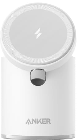 Anker PowerWave Mag-Go 2-in-1 latausasema (valkoinen)