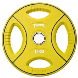Thor Fitness Colored PU Vektplater m. håndtak 50 mm 15 kg