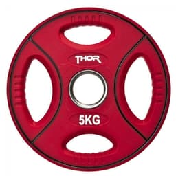 Thor Fitness Colored PU Vektplater m. håndtak 50 mm 5 kg