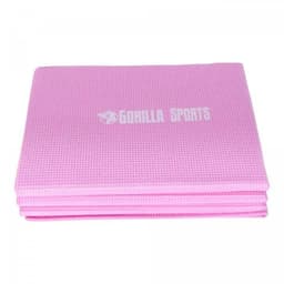 Gorilla Sports Yogamatte Sammenleggbar 173x61cm - Grå Rosa