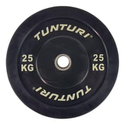 Tunturi Fitness Bumper Plate Black, Levypainot Bumper 25 kg