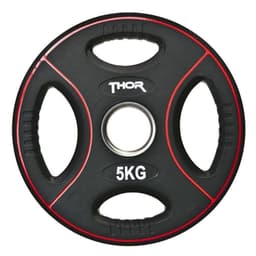 Thor Fitness Svart PU Vektplater 50 mm 5 kg