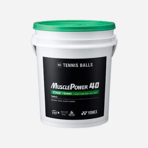 Yonex Musclepower 40 60-Pack, Tennisbollar