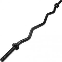 Gorilla Sports Krøllestang SORT 120 cm Stjernelås - 30 mm