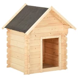 vidaXL Hundkoja 125x80x100 cm massiv furu 14 mm