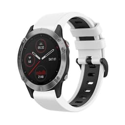 Armband till Garmin Fenix 6 22mm - Vit & Svart