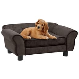 vidaXL Hundsoffa brun 72x45x30 cm plysch